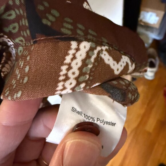 Shades of Grey by Micah Cohen Printed Short Sleeve Button Down Shirt XS - Picture 4 of 4